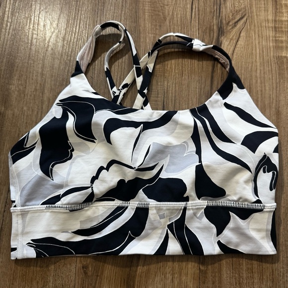 Lululemon energy bra set of two Size 8 checkered black white padded - Picture 6 of 9